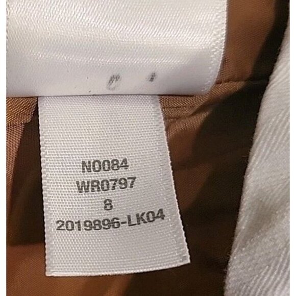 Madewell The Rosedale High Rise Straight Pant Wool Brown Pin Stripe 8 Womens EUC - Picture 9 of 10